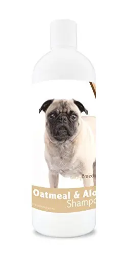 Healthy Breeds Pug Oatmeal Shampoo with Aloe bottle