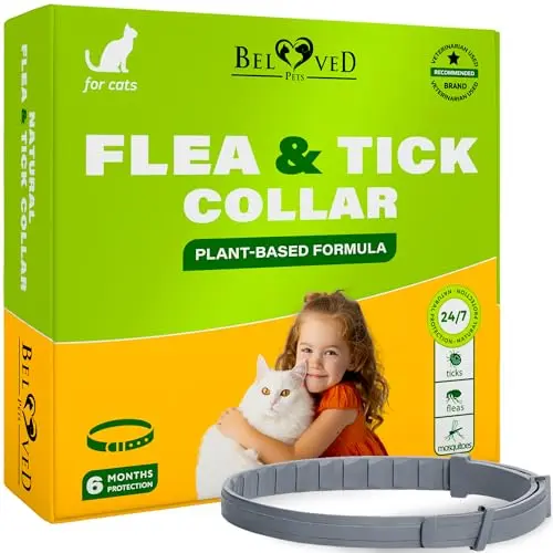 Beloved Pets natural flea collar with lemongrass oil formula