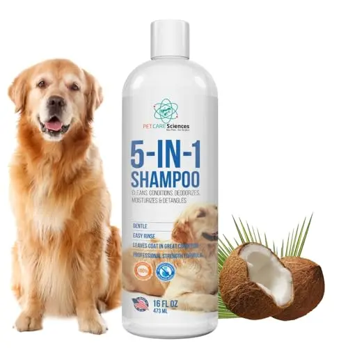 PET CARE Sciences 5 in 1 Dog Shampoo for Itchy Skin bottle