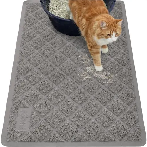 Grey Gorilla Grip litter mat with deep cushion coils