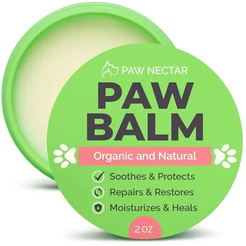 Paw Nectar Natural Lick Safe Dog Paw Balm in an organic tin
