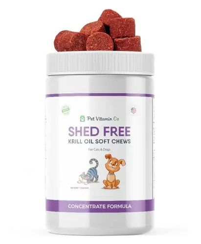 Pet Vitamin Co Krill Oil Shed-Free Soft Chews for dogs