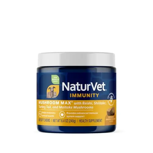 NaturVet Mushroom Max advanced immune support powder for dogs