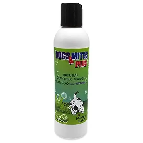 Ovante Dogs Plus Vitamin C dog shampoo bottle for mange and dermatitis