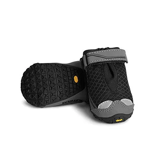 Ruffwear Grip Trex Dog Shoes on a dog's paw
