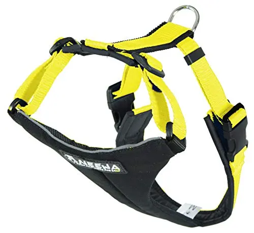Neewa yellow padded H-type dog running harness