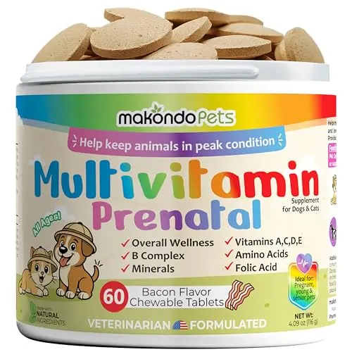Makondo Pets Dog Prenatal Vitamins tablets for pregnant dogs