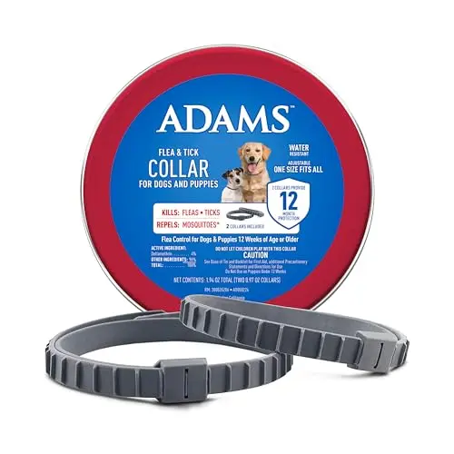ADAMS flea and tick collar for dogs and puppies, 2-pack