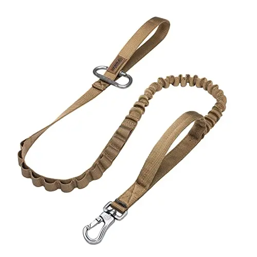 EXCELLENT ELITE SPANKER tactical bungee dog leash with two handles
