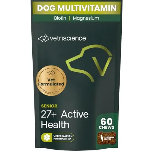 VetriScience senior dog multivitamin chews for balanced nutrition