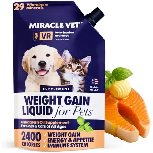 Miracle Vet high-calorie weight gainer for dogs and cats