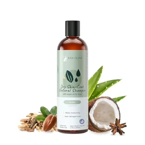 kin+kind Natural Dog Shampoo for dry skin and coat with Argan Oil