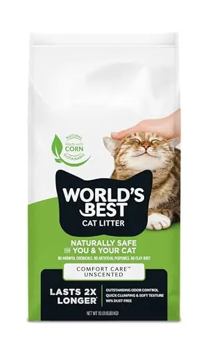 WORLD'S BEST CAT LITER Comfort Care unscented bag with extended longevity