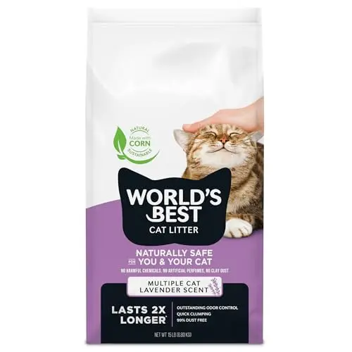 World's Best Cat Litter Multiple Cat Lavender Scented bag