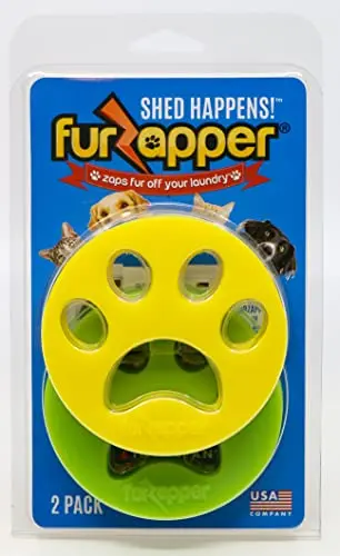 FurZapper reusable silicone pet hair remover for laundry