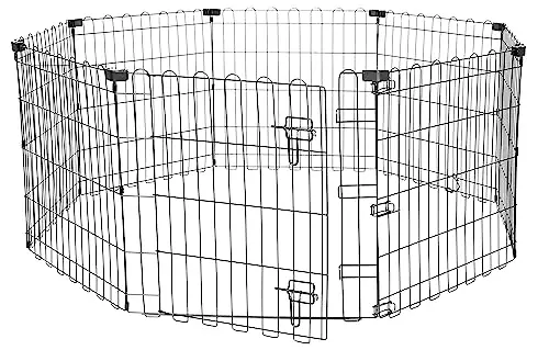 Amazon Basics octagonal metal exercise pen for dogs