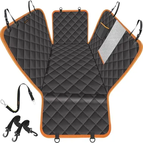 iBuddy dog car hammock with mesh window and waterproof oxford fabric