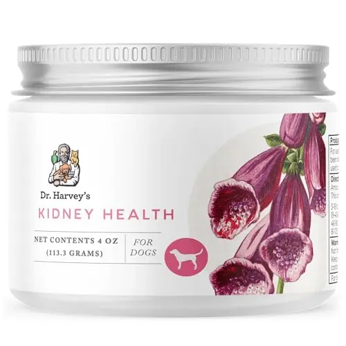 Dr. Harvey's Kidney Health herbal and mushroom powder supplement for dogs