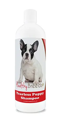 Healthy Breeds tearless puppy shampoo bottle for French Bulldogs