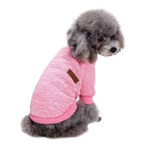 Jecikelon dog sweater in pink color