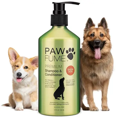 PAWFUME Deshedding Dog Shampoo and Conditioner bottle