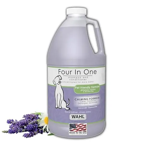 Wahl USA 4-in-1 Calming Pet Shampoo bottle with lavender chamomile scent