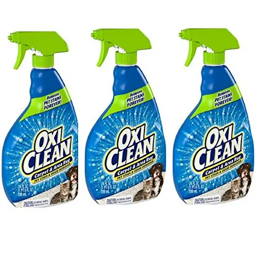 OxiClean pet stain remover liquid bottles in a pack