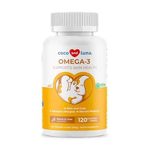 Coco and Luna Omega 3 Fish Oil Chewable Tablets for dogs