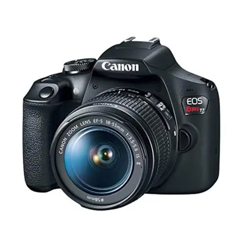 Canon EOS Rebel T7 DSLR Camera with 18-55mm lens, perfect for pet photography