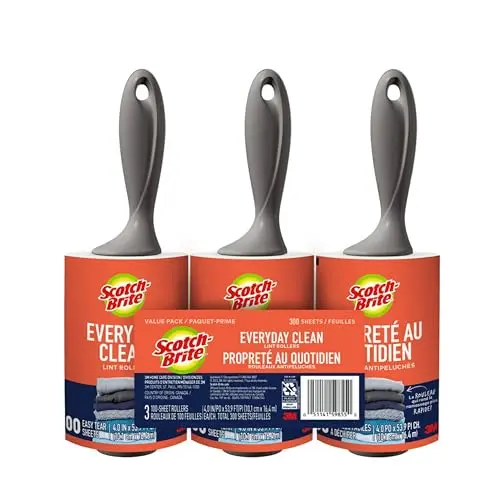 Scotch-Brite everyday clean lint roller 3-pack in white
