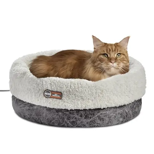 K&H heated cat bed with thermostat for senior cats