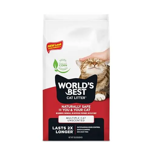 World's Best Cat Litter Multiple Cat Unscented bag