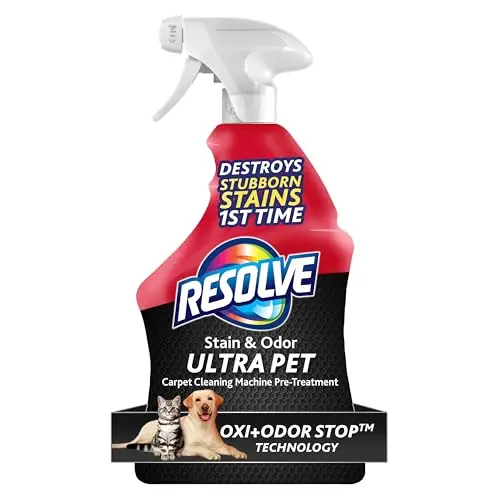 Resolve Ultra pet carpet cleaner spray bottle