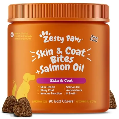 Zesty Paws Omega 3 fish oil chews for dogs