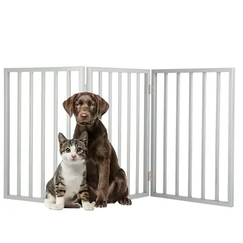 PETMAKER foldable dog gate in gray