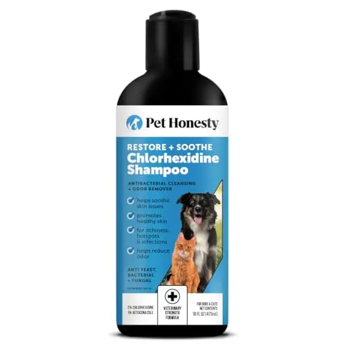 Pet Honesty Chlorhexidine Cat & Dog Itch Relief Shampoo bottle