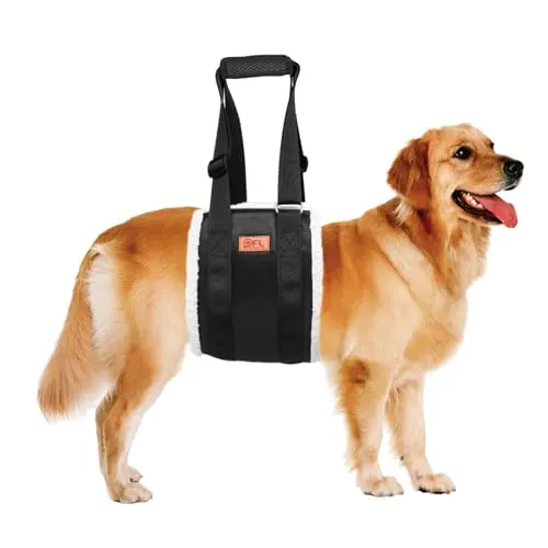 PICK FOR LIFE dog lift harness for large dogs hind leg support in black