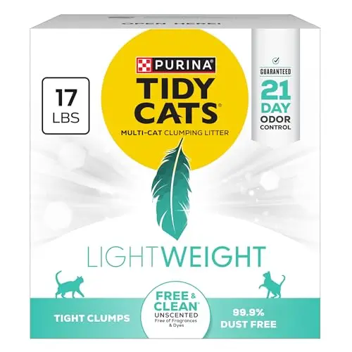 Purina Tidy Cats Lightweight Free and Clean unscented cat litter box