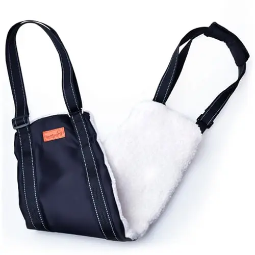 LOOBANI dog sling for back legs support in black with soft lining