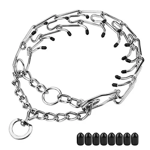 Aheasoun stainless steel prong collar for dogs
