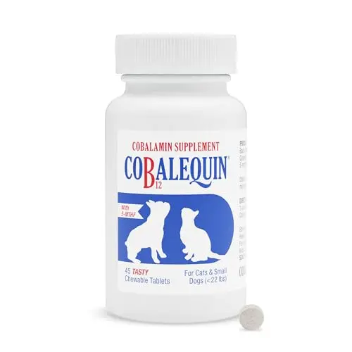 Nutramax Cobalequin B12 chewable tablets for cats and small dogs