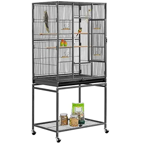 Yaheetech 54-inch large bird cage with rolling stand for canaries