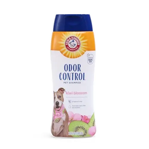 Arm & Hammer Deodorizing Dog Shampoo with baking soda and kiwi blossom scent