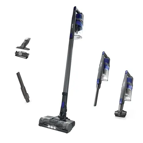Shark IX141 cordless pet vacuum with removable handheld unit and tools.