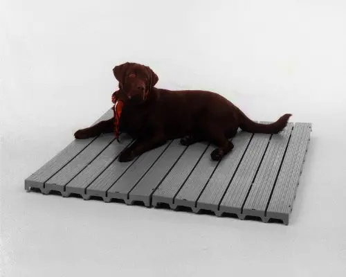 Kennel Deck grey plastic kennel decks with anti-skid surface