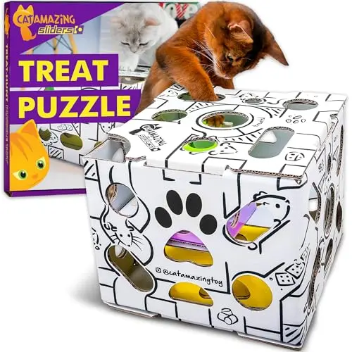 Cat Amazing Sliders puzzle toy with inner sliding boxes for cats