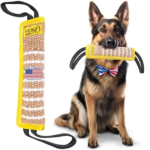 YES4QUALITY jute bite tug toy for medium to large dogs