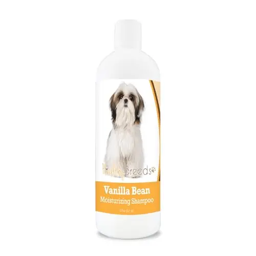 Healthy Breeds Shih Tzu Vanilla Bean Moisturizing Shampoo and Conditioner bottle