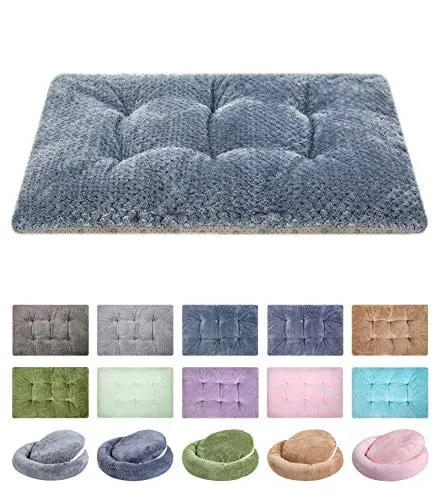 WONDER MIRACLE Fuzzy Pet Bed in S-Dark Blue
