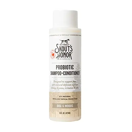 Skout's Honor Probiotic dog shampoo and conditioner with avocado oil